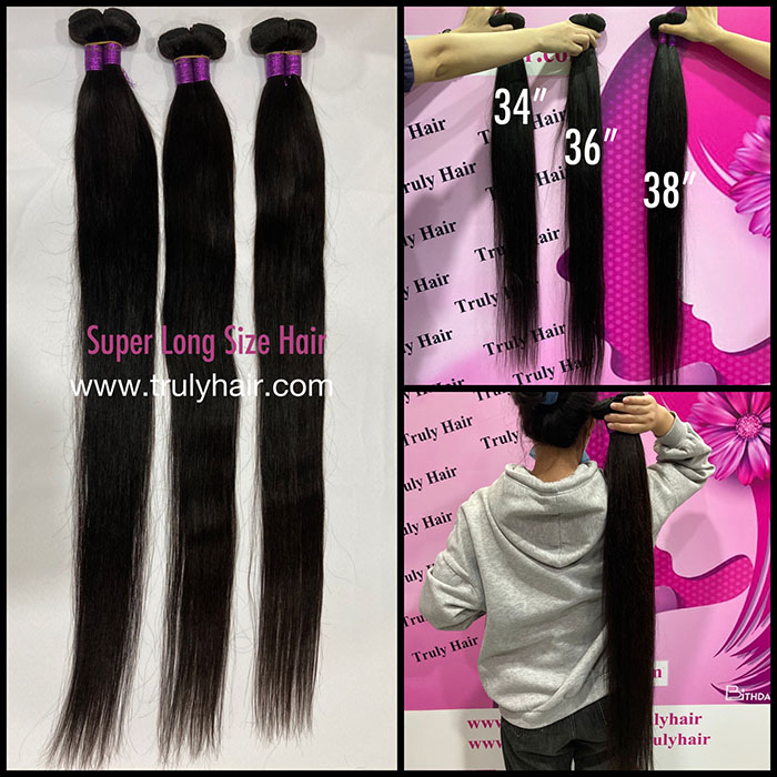 12A quality long human hair bundle virgin hair